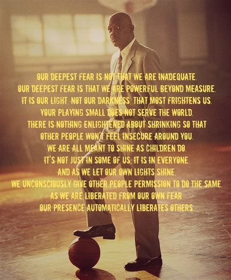 coach carter quote deepest fear.